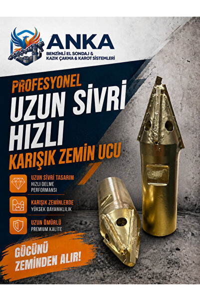 anka hilti karot PROFESYONEL 32 MM HIZLI UZUN SİVRİ KARIŞIK ZEMİN ELMAS UCU