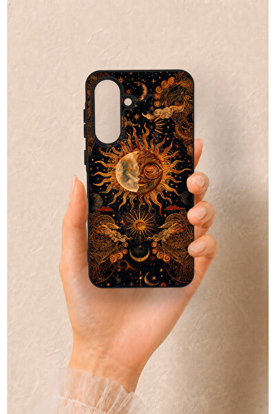 Vip Case Samsung A56 Uyumlu Mistik Güneş Desenli Silikon Kılıf