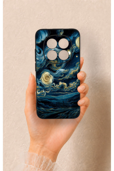 Vip Case Redmi Note 15 Pro 5G Uyumlu Yıldızlı Gece Desenli Silikon Kılıf