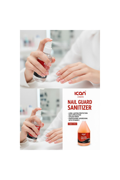 Ican London Nail Guard Sanitizer 3.78L – Professional Nail Tool Sanitizing Solution for Salon & Spa Equipment | Hygienic Protection Formula