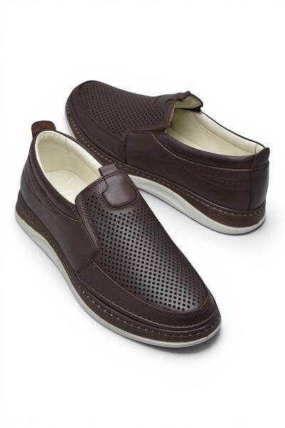 ISPARTALILAR 2354 Full Orthopedic Sole 100% Genuine Leather Men's Shoes Lacel...