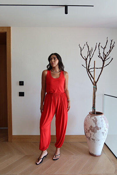 Özge Özgenç Athlete Pants Set with Elastic Cuffs