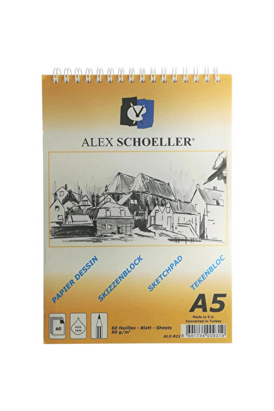 Alex Schoeller ALEX SPIRAL SKETCH BILJEŽNIK 90 grama (A5) 60 listova USPOREZ ...