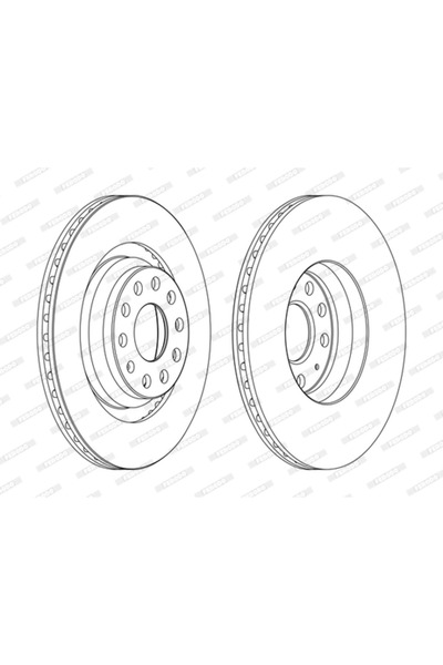FERODO Set Discuri Frana Audi A3 Skoda Superb 2 2003-2024