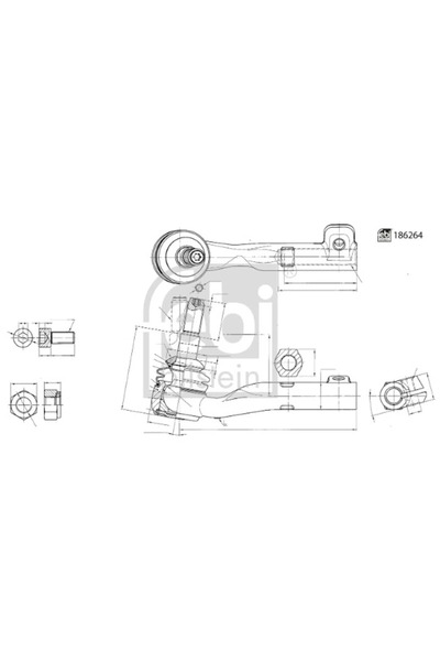 FEBI BILSTEIN Cap De Bara Axa Fata Stanga Bmw 3/4 Cupe 2018-2022