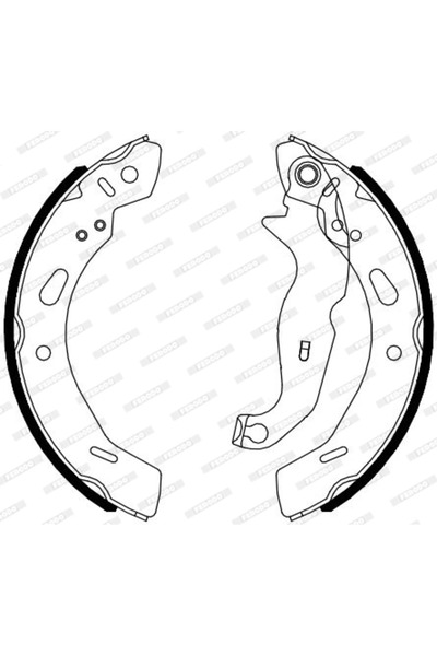 FERODO Set Saboti Frana Ford Fiesta 5/Fiesta 6/Fiesta Limuzina 2008-2018