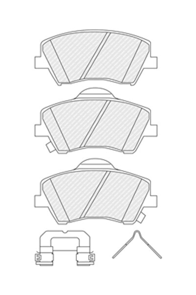 FERODO Set Placute Frana Frana Disc Hyundai Ioniq Kia Niro 1/Niro Van 2016-2022
