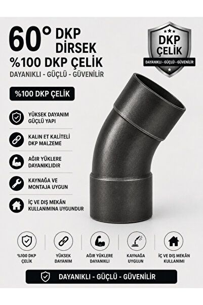 60 Derece 51lik DKP Demir Şişme / Geçme Dirsek