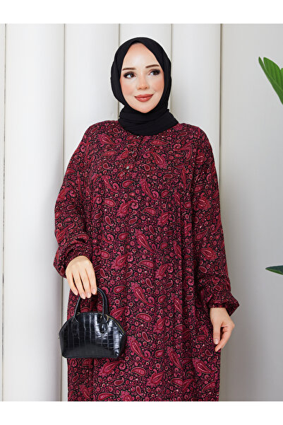 vmeste Our Woven Viscose Indian Robe with Fuchsia Pattern 🌺