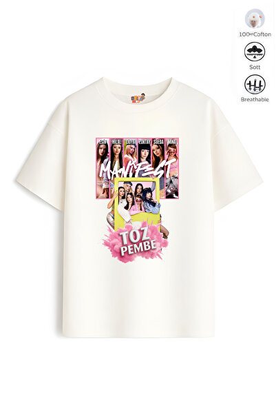 Belya Kids Wear Κοριτσίστικο μπλουζάκι από βαμβάκι 161, σε υπερμεγέθη εφαρμογ...