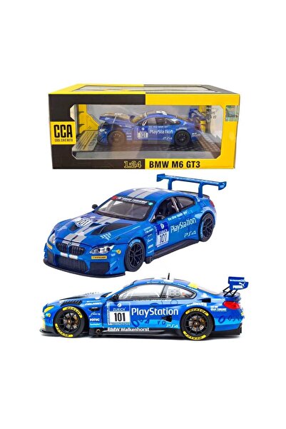 CCA MODEL ARABA 68255CCN-12 BMW M6 GT3 METAL AÇILIR KAPI IŞIKLI 1:24 ** 1 Ade...