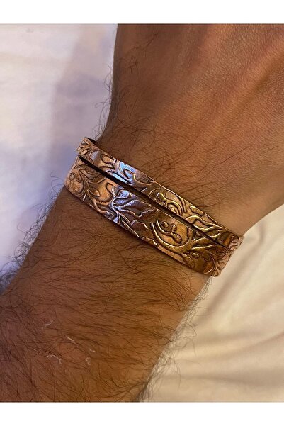 zadenza gold 100% Pure Plain Copper Adjustable Combination Bracelet