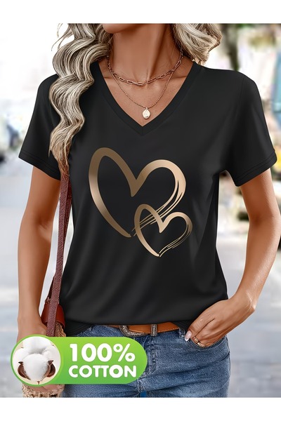 puolikuu Unisex Comfortable Fit Tshrit Printed Tshirt