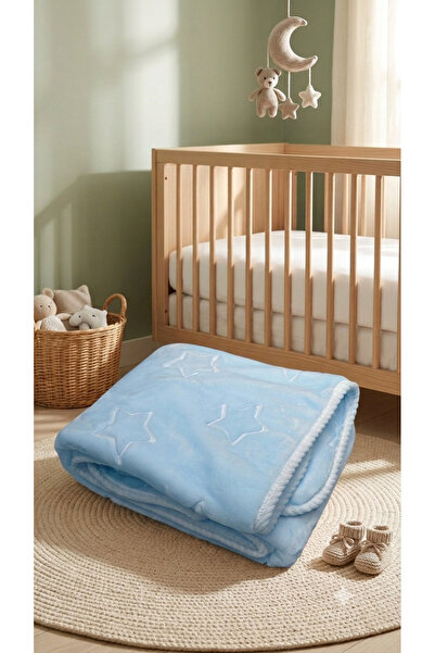 Generic Brand Plush Baby Blanket with Pattern or Plain Design, Double-Sided, ...
