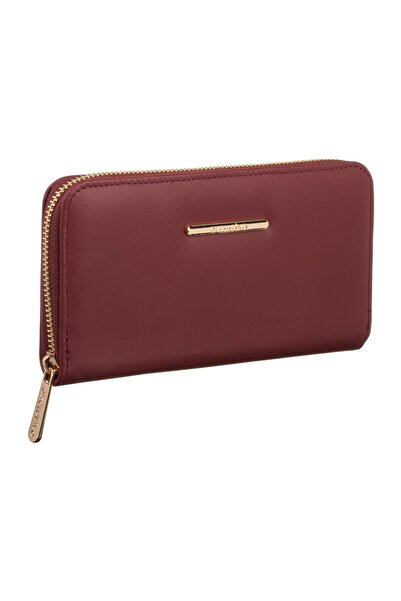 Exclusivo Portofel damă, vișiniu, 19.5x11x2.5cm – organizare elegantă pentru ...