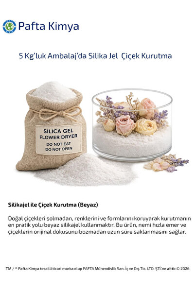 5 Kg. Çiçek Kurutucu Silika Jel 1 Adet