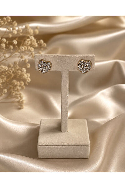 Eloré Crystal Heart Stud Earrings