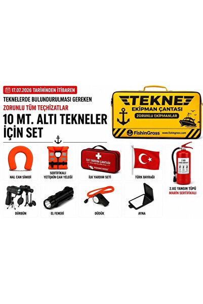 FishinGross 10 Metre Altı Tekneler İçin Zorunlu Ekipman Seti