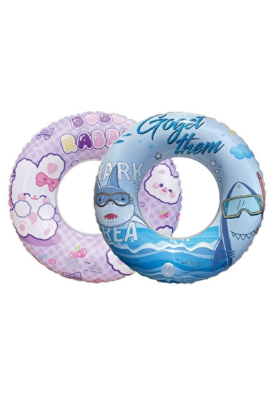 Flower Toys عوامة برمودا القابلة للنفخ في البحر والمسبح مقاس 45 سم للبنات وال...
