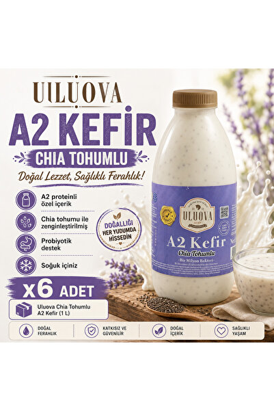 ULUOVA Jersey A2 Kalite Sade Kefir (1 L) x6 adet