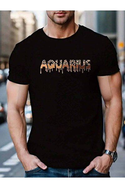 KYMC07 تي شيرت صيفي جديد 100% قطن بتصميم برج الدلو وطبعة الفهد للرجال والنساء...