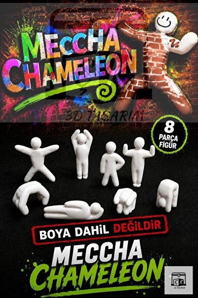 ÇK 3D TASARIM MECCHA CHAMELEON 8 PARÇA Saklambaç Oyunu