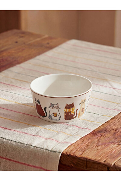 LC Waikiki Cat Printed Porcelain Bowl