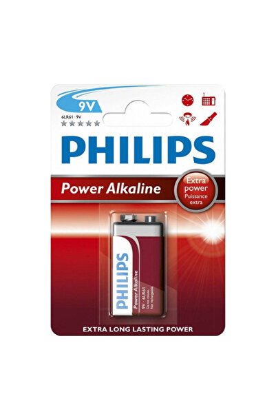 OEM PHILIPS ΜΠΑΤΑΡΙΑ ΑΛΚΑΛΙΚΗ 9V - (ΜΕ ΦΟΡΟ 0,04€)