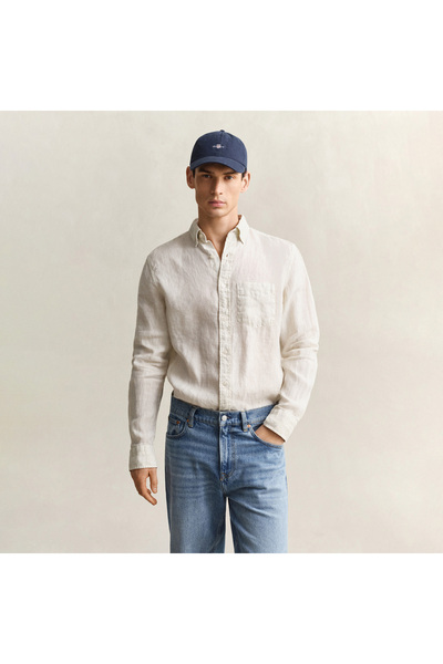 Gant Erkek Bej Regular Fit Gömlek