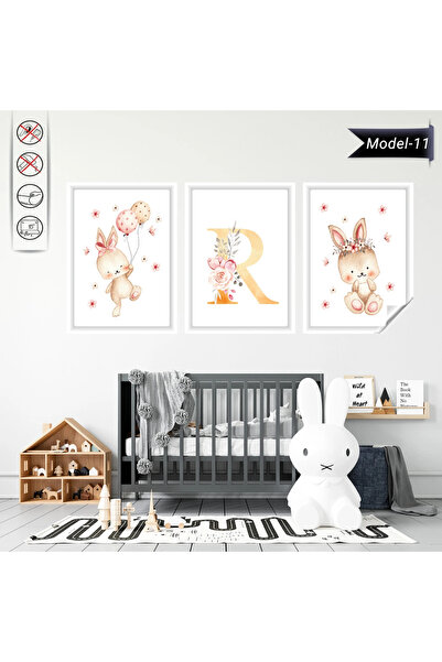 Akıllı Kağıt Statik Tutunma Özellikli Tablo - Poster Çocuk Odası (Model-11)