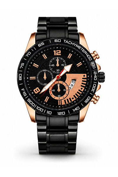 wesscollection Wess Collection Men's Wristwatch Steel Band Gold Silver Black