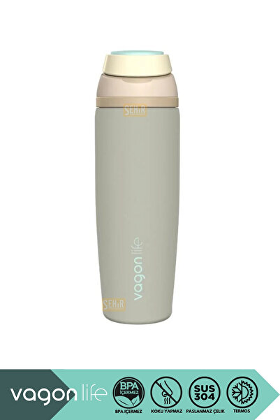 Vagonlife 800ml New Collection Solid Color 6-Hour Hot/Cold Stainless Steel Th...