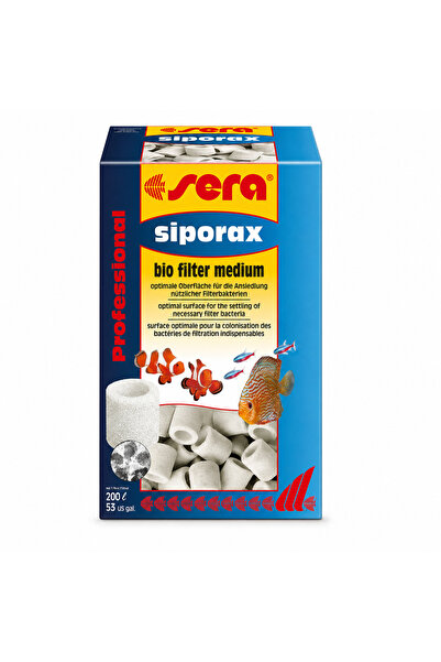 SERA Siporax Biyolojik Filtre Malzemesi 290 Gr Seramik Halka Bio Filter Mediu...