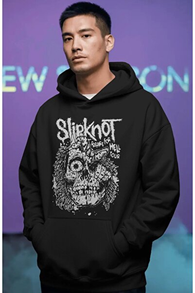 SEVBANO Slipknot Ροκ Μέταλ Μουσικό Συγκρότημα Μπροστινό Τυπωμένο Unisex Overs...
