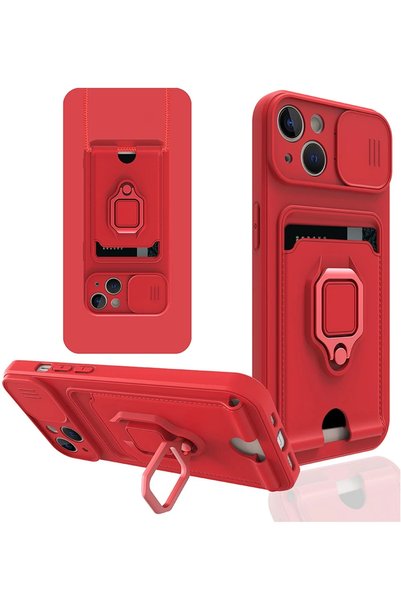 New Face Aconcept iPhone 13 Case Zuma Silicone with Business Card Holder and ...