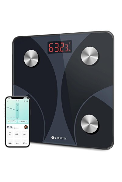 ETEKCITY Digital Personal Scales with Body Fat and Muscle Mass, 180 kg Body-F...