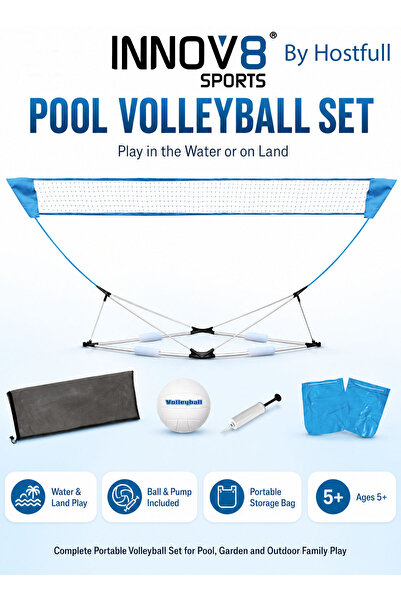 Innov8 Sports INNOV8 by Hostfull Pool Volleyball Set for Kids Ages 5+, 238 cm...