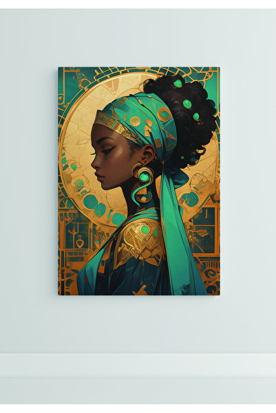 VECTORART Beautiful Woman | Decorative Wall Frame | Premium Sticker & Laminat...
