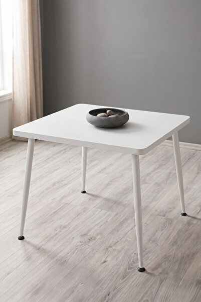 Canisa Estro Serisi MDF Sabit 90x90 Beyaz Mutfak Masası