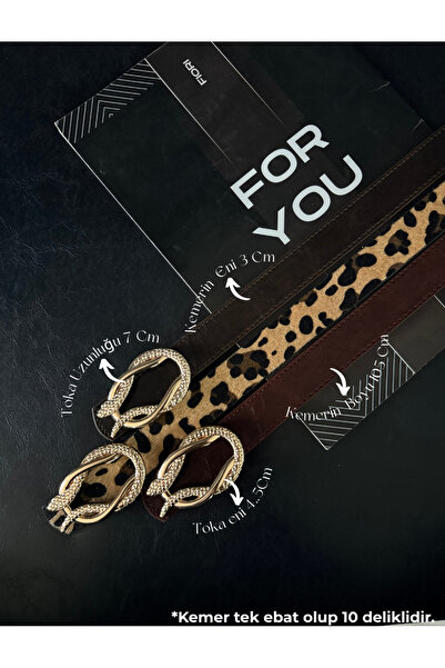 Fiori Gold Snake-Buckle Women's Trousers Belt, Jacket Belt, Dress Belt, Shirt...