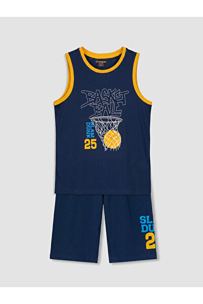 LC Waikiki Crew Neck Boys' Short Pyjama Set