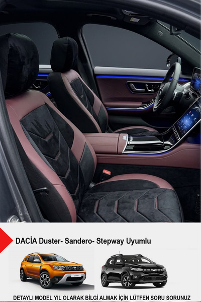 GM-DESIGN Arenza Series Luxury Car Seat Cover - (Daci̇a Sandero-Stepway-Duste...