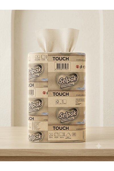 Selpak Touch Z Katlama Dispenser Havlu 12 Paket 200 lü