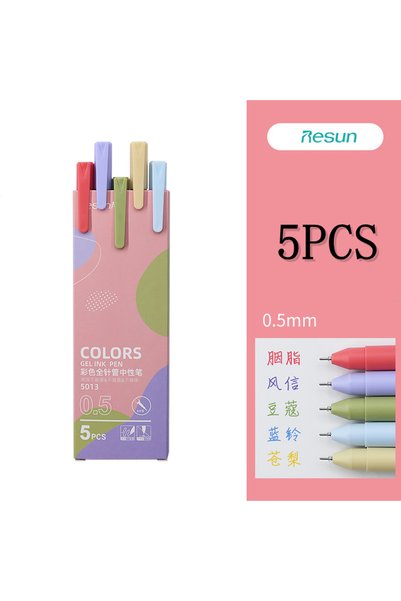 Choice 5 color pen E 30 colors Colorful Gel Pen Kawaii Push Sign Pens Hand ac...