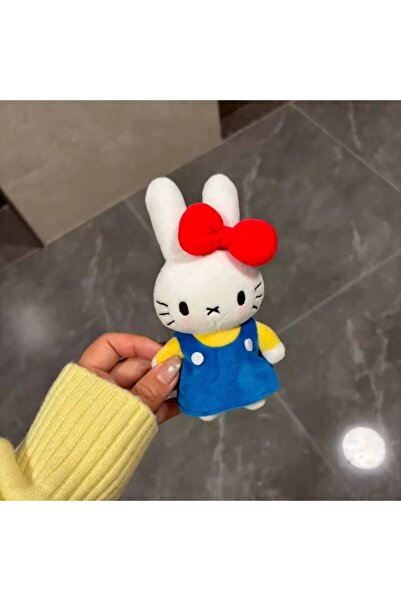 Choice 10cm Miffy Kawaii Miffy Cute Cartoon Rabbit Doll Pendant Keychain Deco...