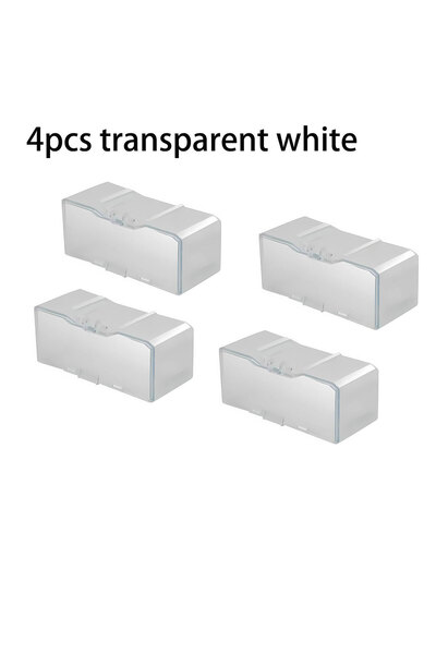 Choice3 4pcs white 1/64 Acrylic Model Car Display Case Box DIY Assembly Stora...