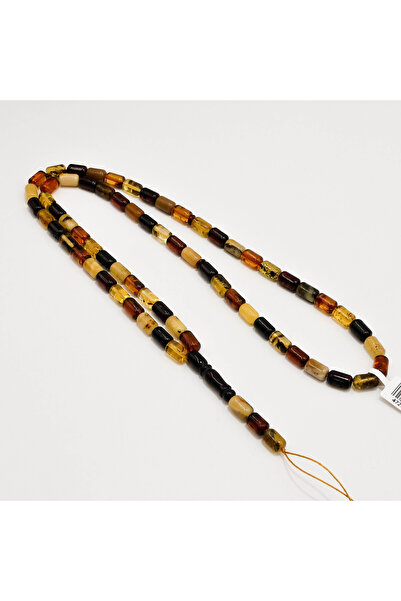 Generic Brand Mackintosh Amber Rosary – 69 Beads 6.5-10mm Multicolor Barrel P...