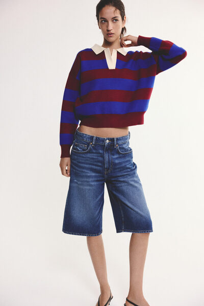 H&M Oversize Polo Üst