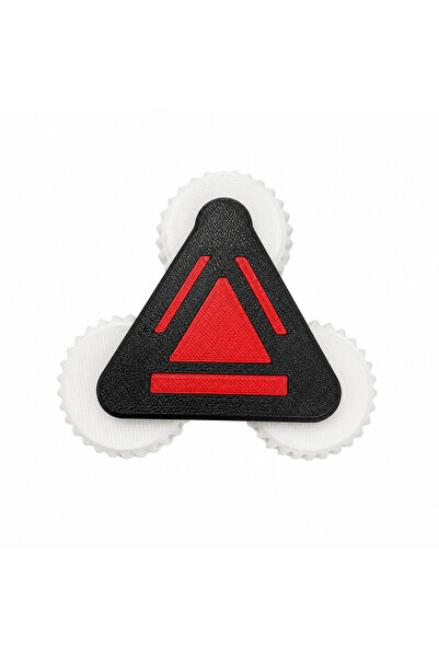 MPE TOYS TriSpin Fidget Oyuncak Stres Çarkı 80 mm X 45 mm SİYAH-BEYAZ-KIRMIZI