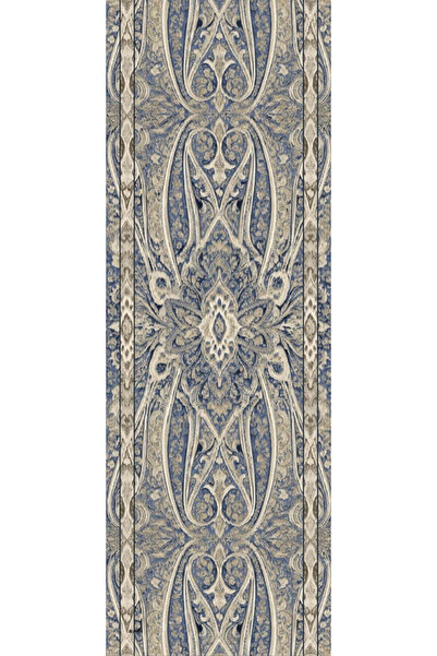 Aida Scarfs Velora azure silk crepe shawl